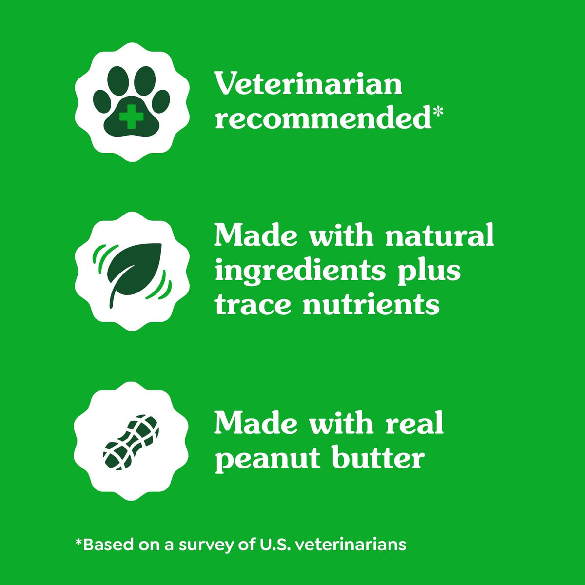 Greenies Pill Pockets Large Size Dog Treats, Peanut Butter, 7.9 oz