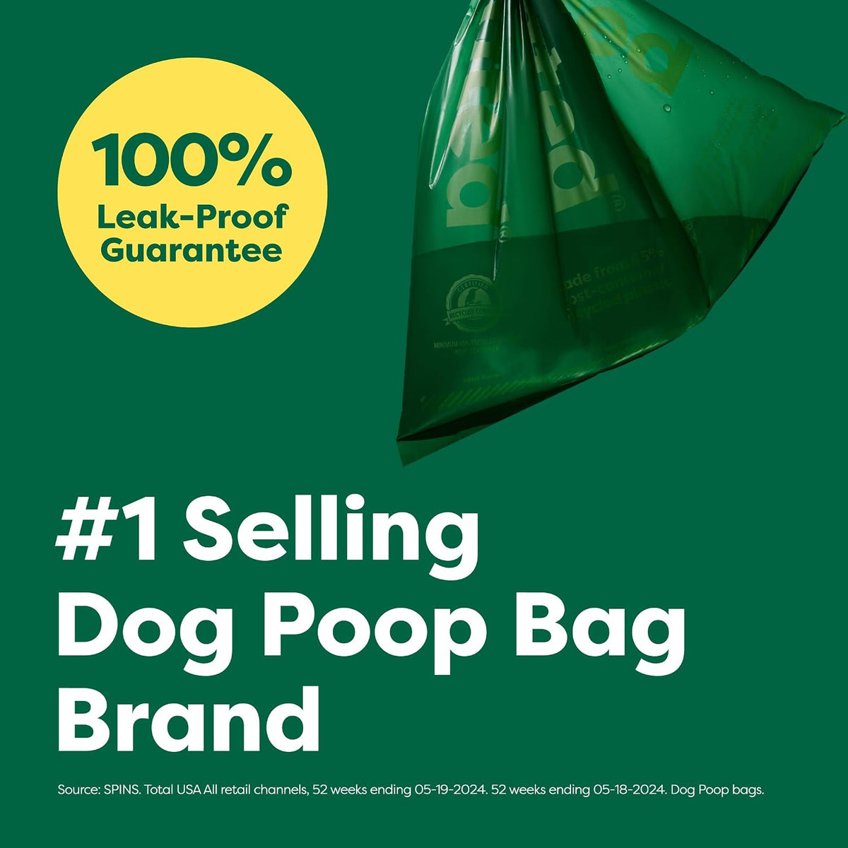 Earth Rated Dog Poop Bags on Refill Rolls, 270 Bags, Lavender