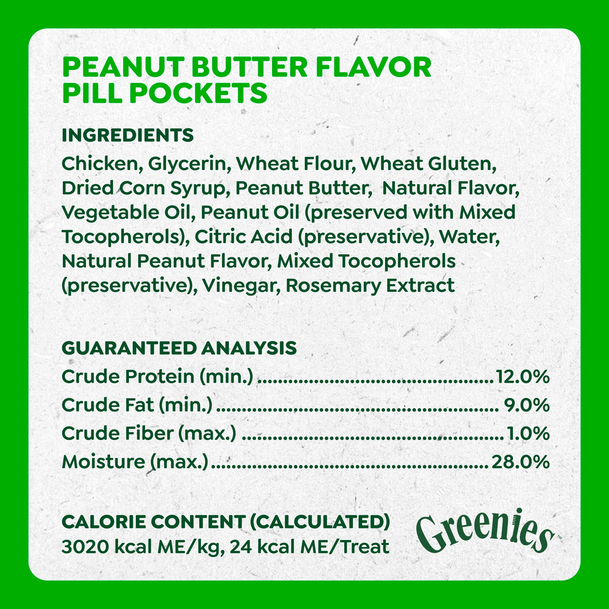Greenies Pill Pockets Large Size Dog Treats, Peanut Butter, 7.9 oz