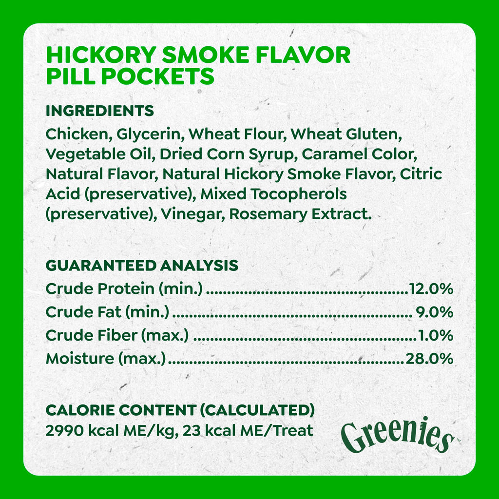 Greenies Pill Pockets Large Size Dog Treats, Peanut Butter, 7.9 oz