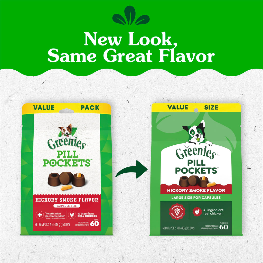 Greenies Pill Pockets Large Size Dog Treats, Peanut Butter, 7.9 oz