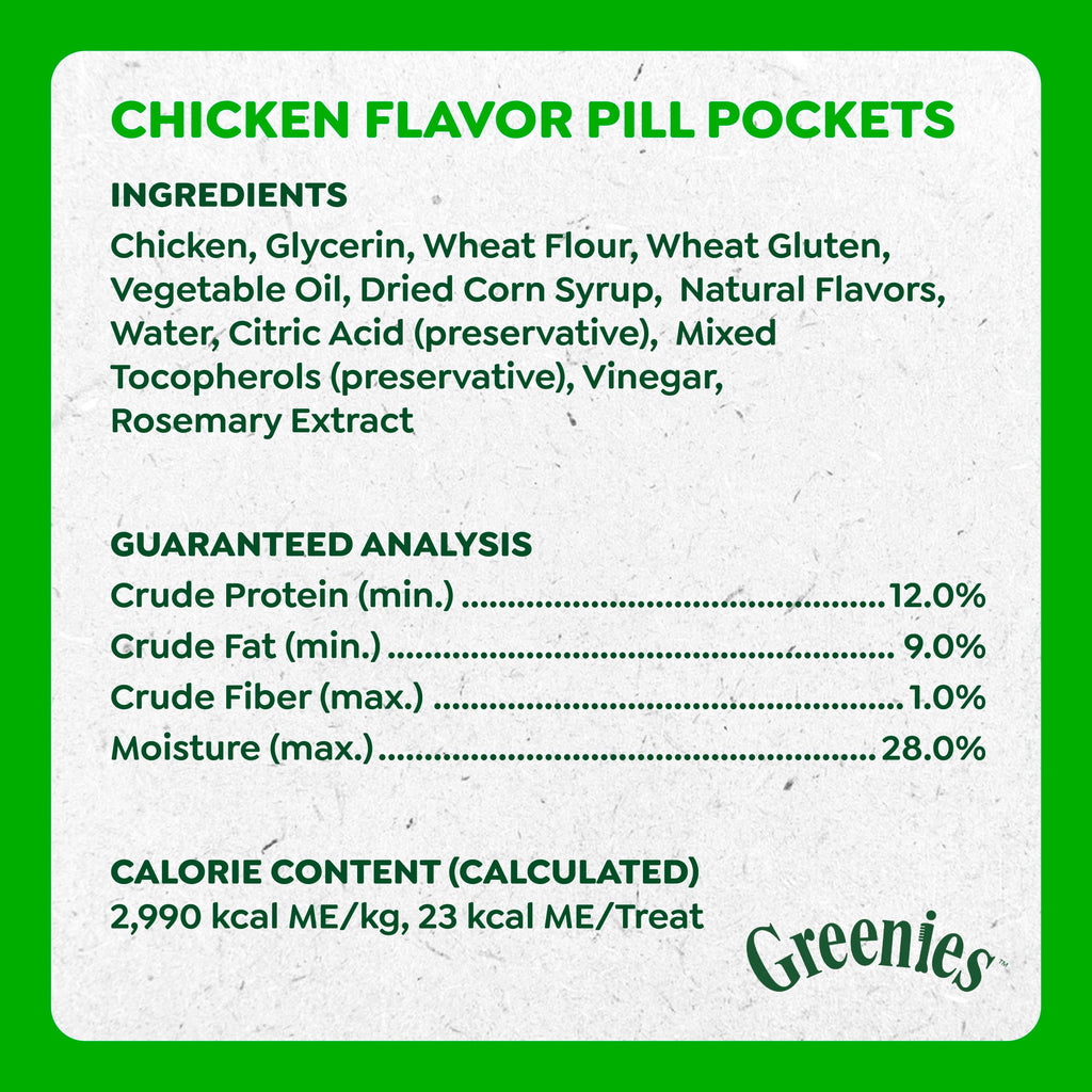 Greenies Pill Pockets Large Size Dog Treats, Peanut Butter, 7.9 oz