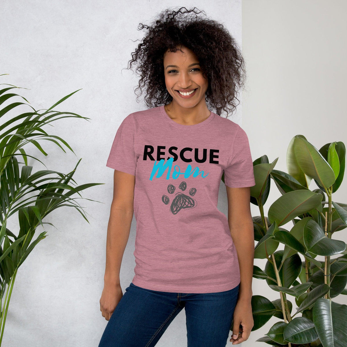 Rescue Mom Crew Neck T-Shirt