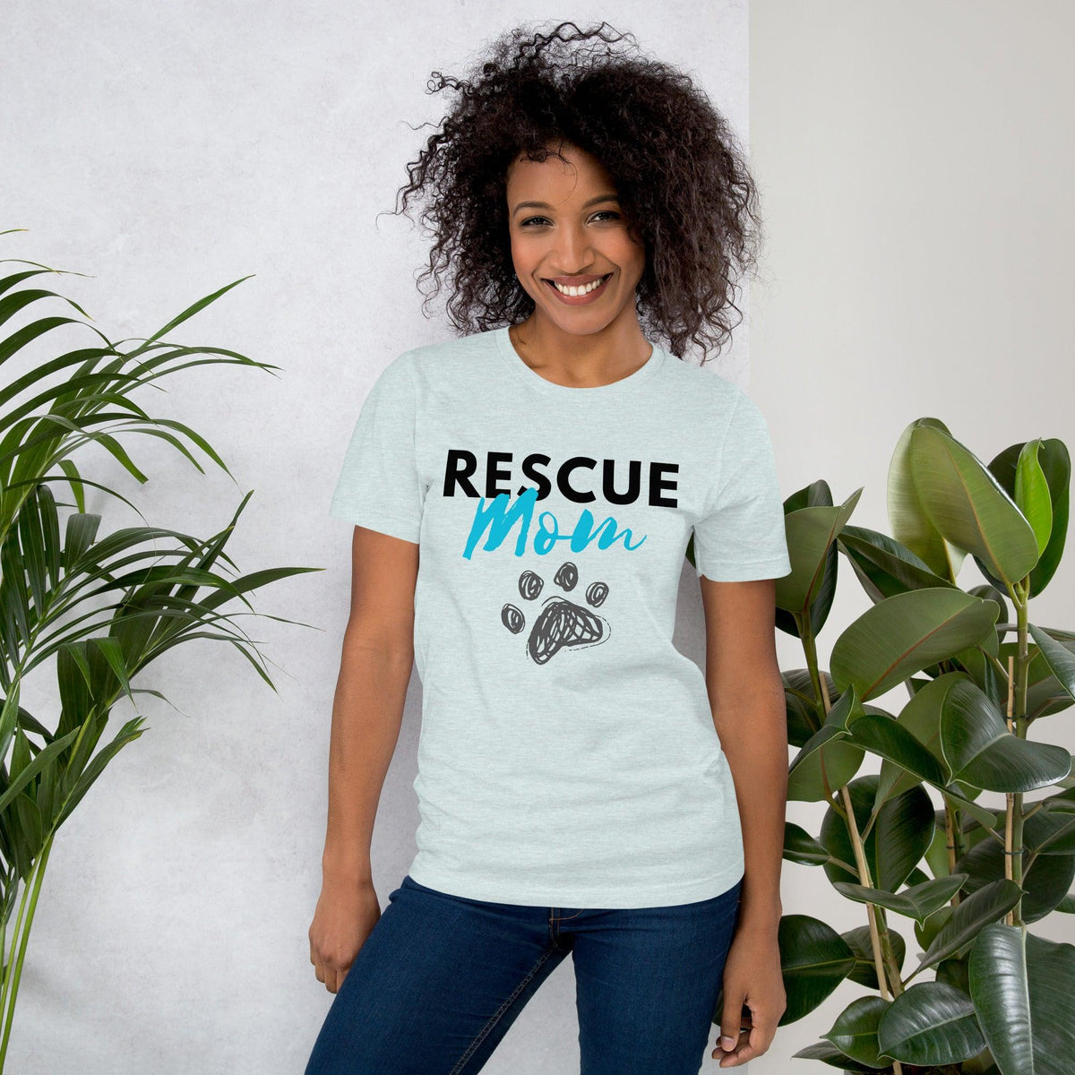 Rescue Mom Crew Neck T-Shirt