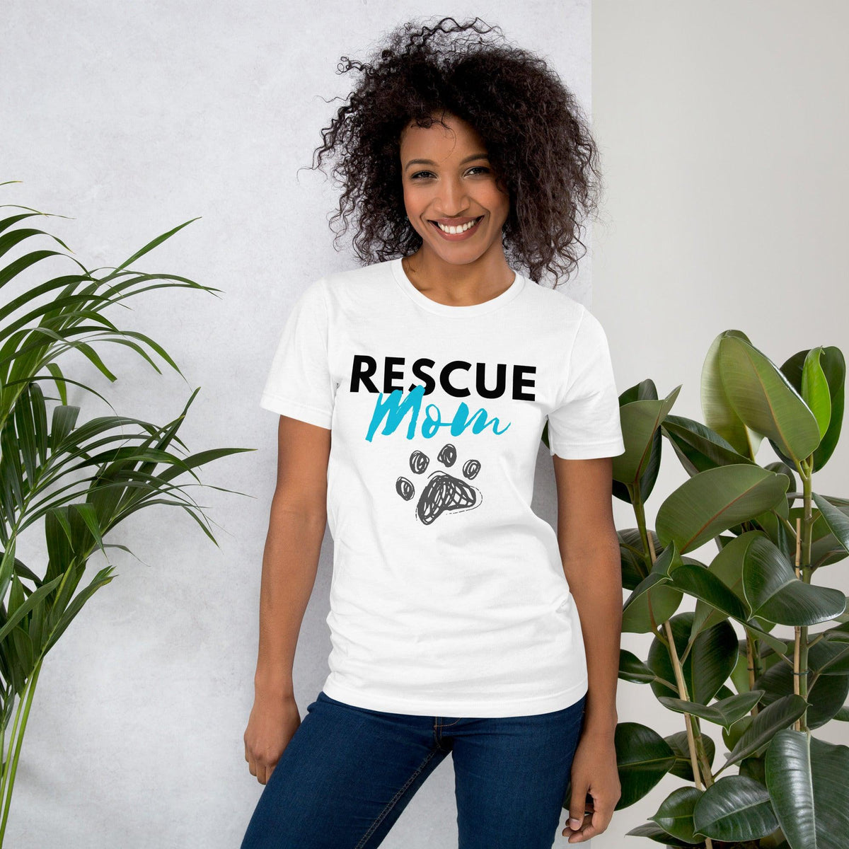 Rescue Mom Crew Neck T-Shirt